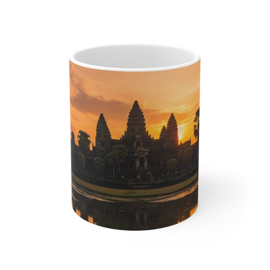 Angkor Golden Sunrise Panorama Coffee Mug 11oz