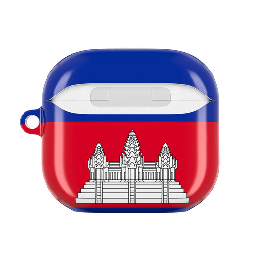 Cambodia Flag AirPod Case — Angkor Wat Protective Earbud Cover