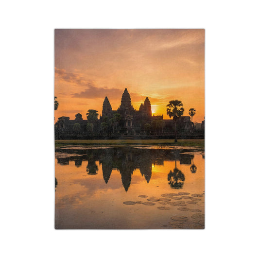 Angkor Golden Sunrise Fleece Blanket