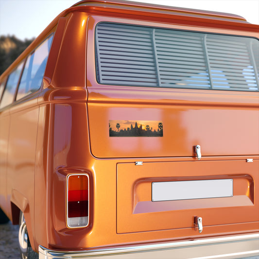 Angkor Sunrise Panoramic Bumper Sticker