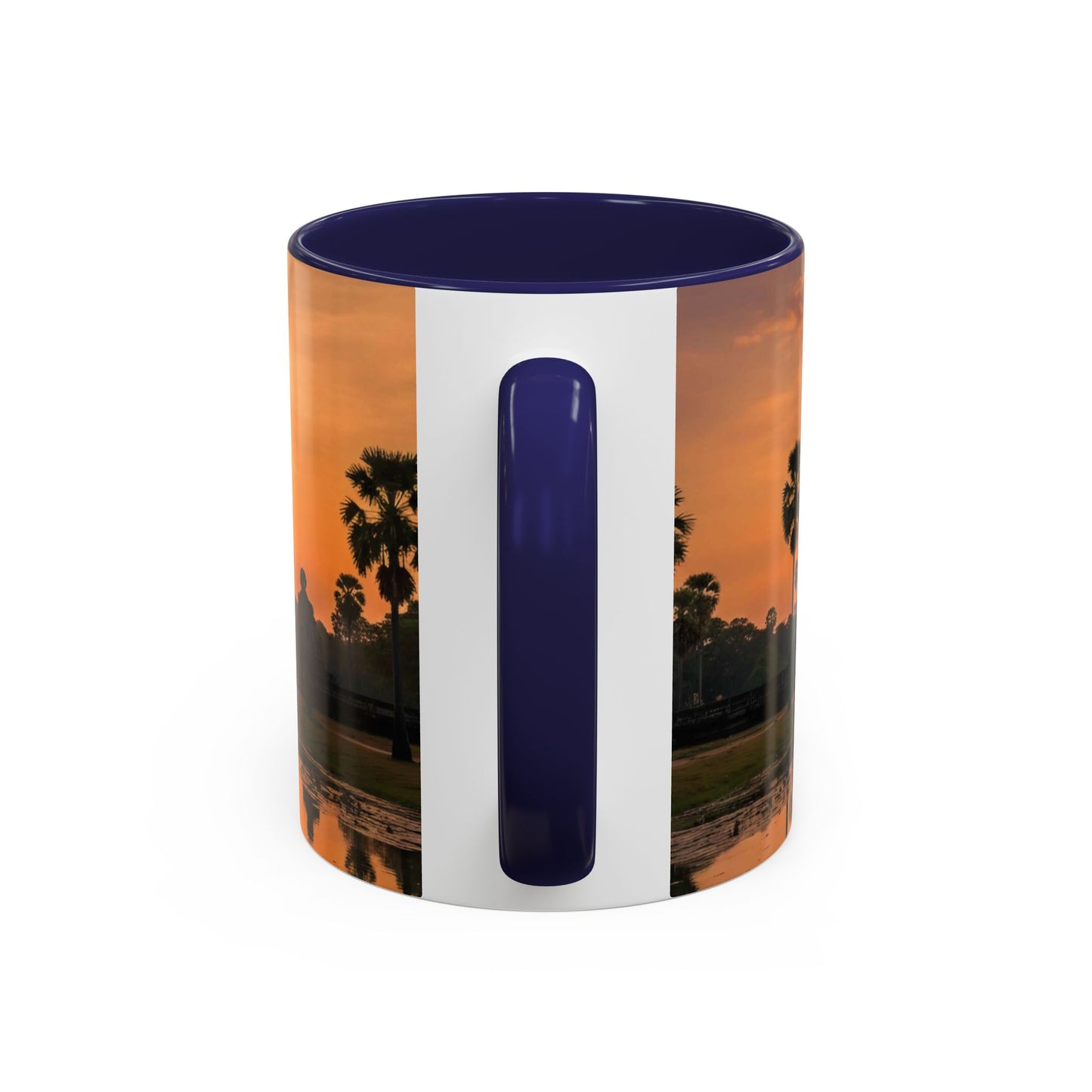 Angkor Wat Sunrise Accent Coffee Mug — Cambodia Temple Travel Photo (11/15oz)
