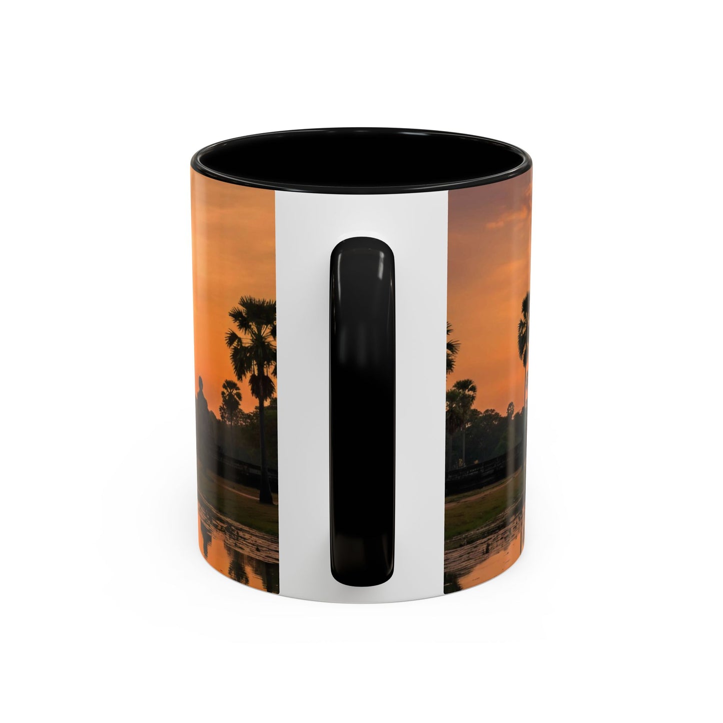 Angkor Wat Sunrise Accent Coffee Mug — Cambodia Temple Travel Photo (11/15oz)