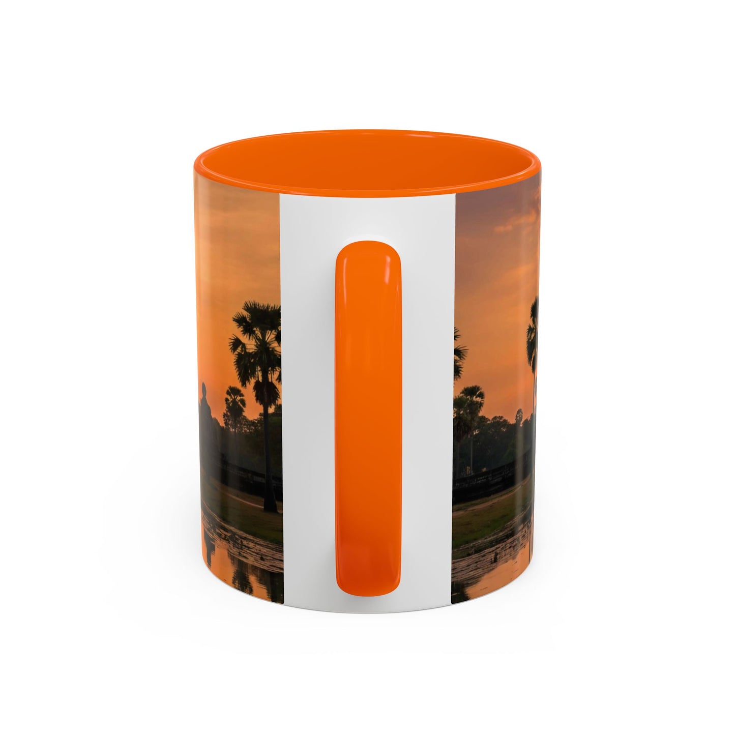 Angkor Wat Sunrise Accent Coffee Mug — Cambodia Temple Travel Photo (11/15oz)