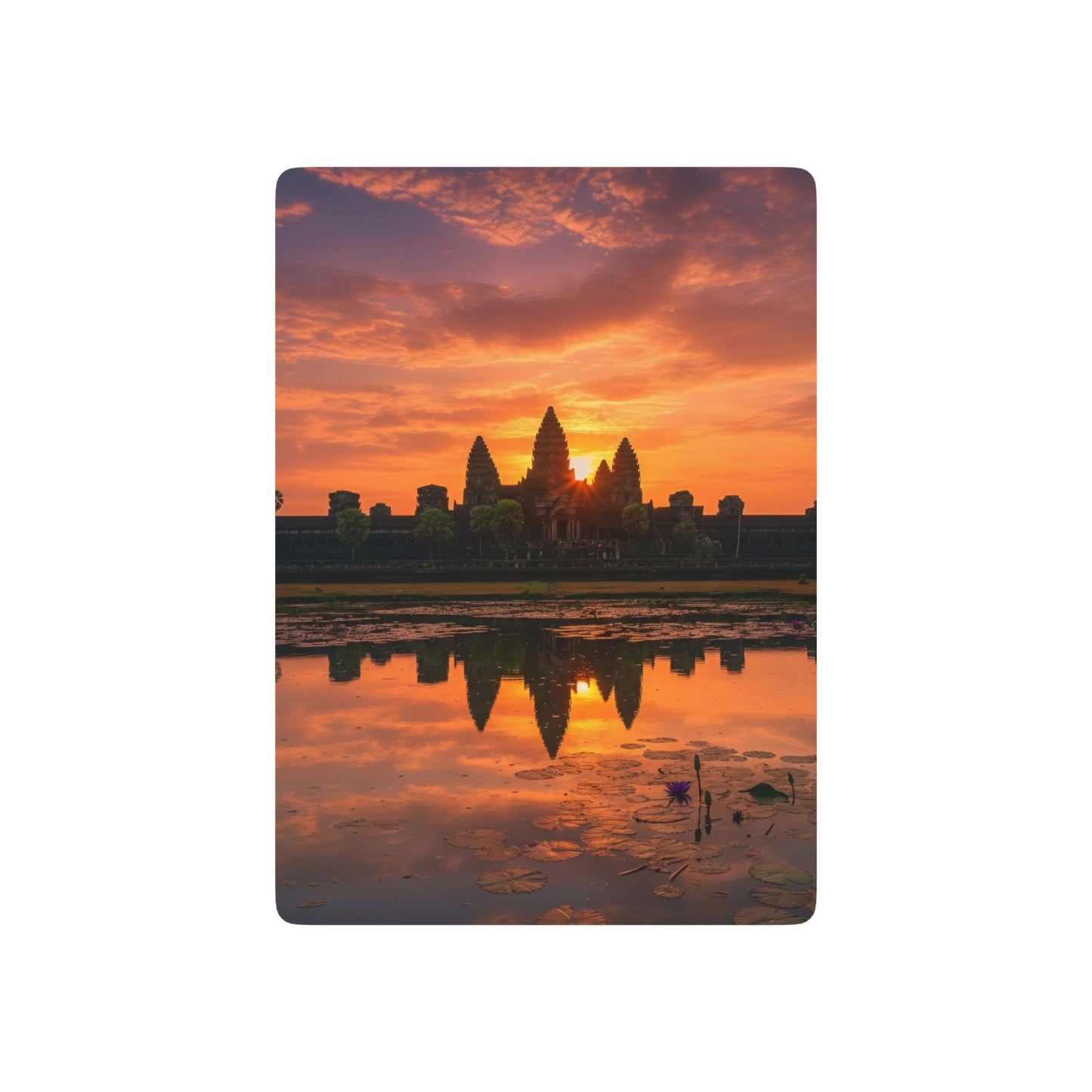 Angkor Wat Sunset Playing Cards — Scenic Poker Deck