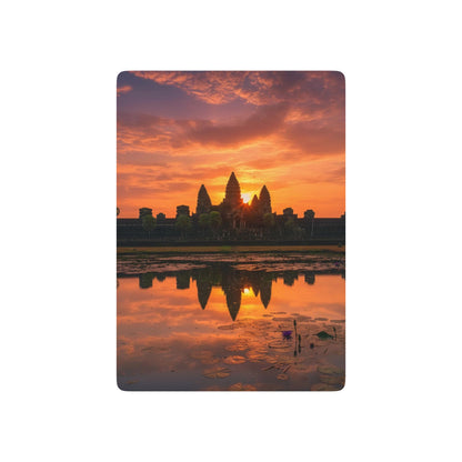 Angkor Wat Sunset Playing Cards — Scenic Poker Deck