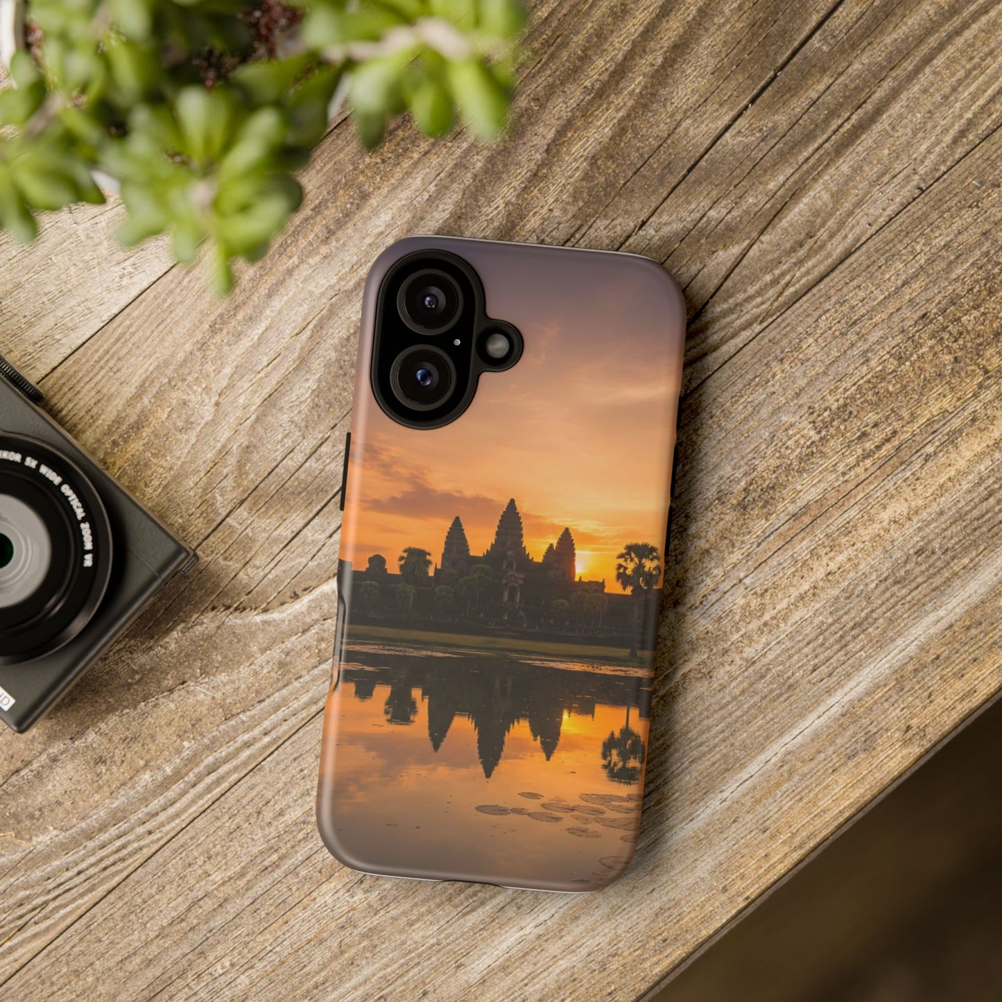 Angkor Wat Sunset Phone Case — Cambodia Travel Landscape Protective Case
