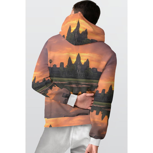 All-Over Print Men's Thicken Pullover Hoodie