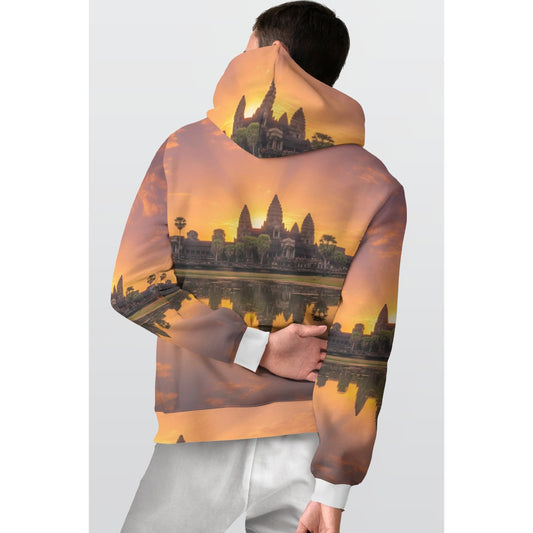 All-Over Print Men's Thicken Pullover Hoodie