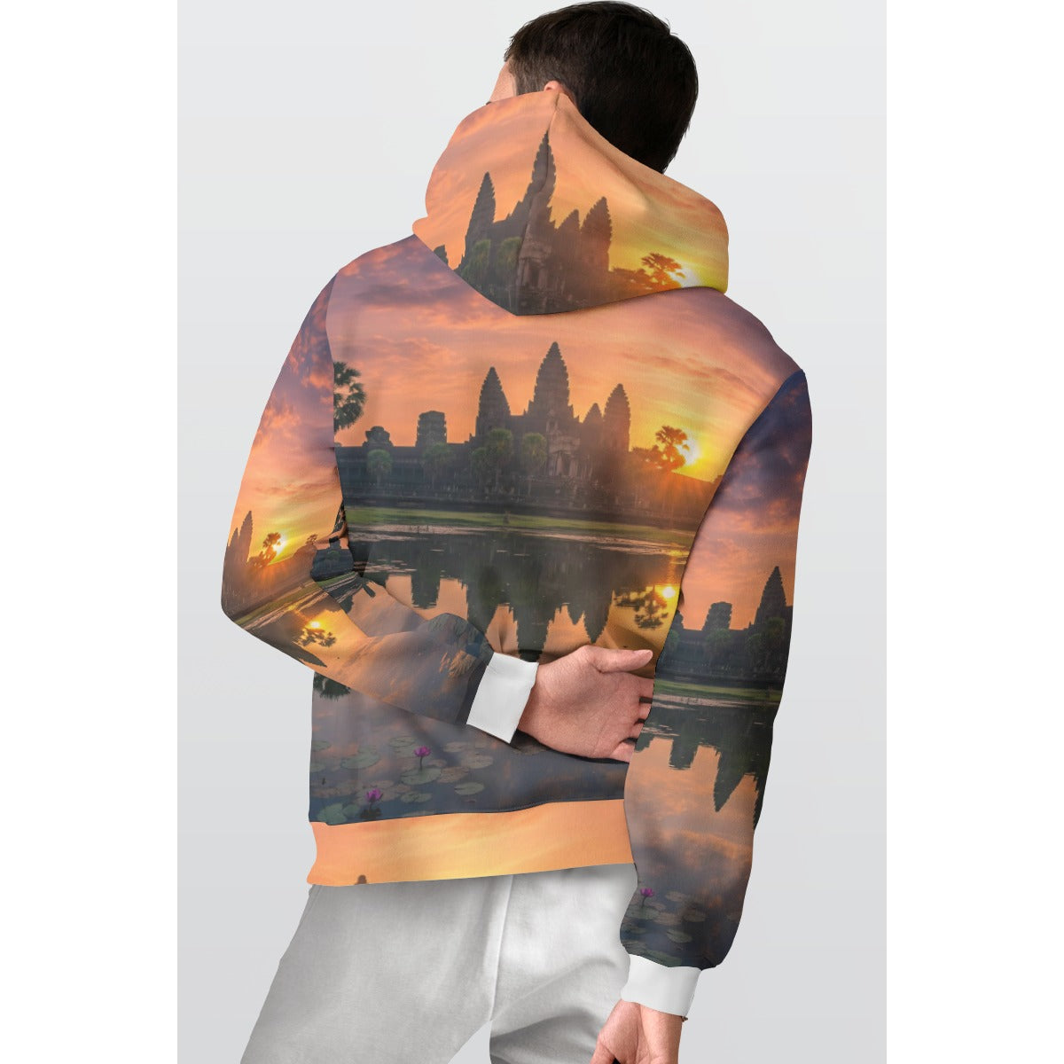 All-Over Print Men's Thicken Pullover Hoodie