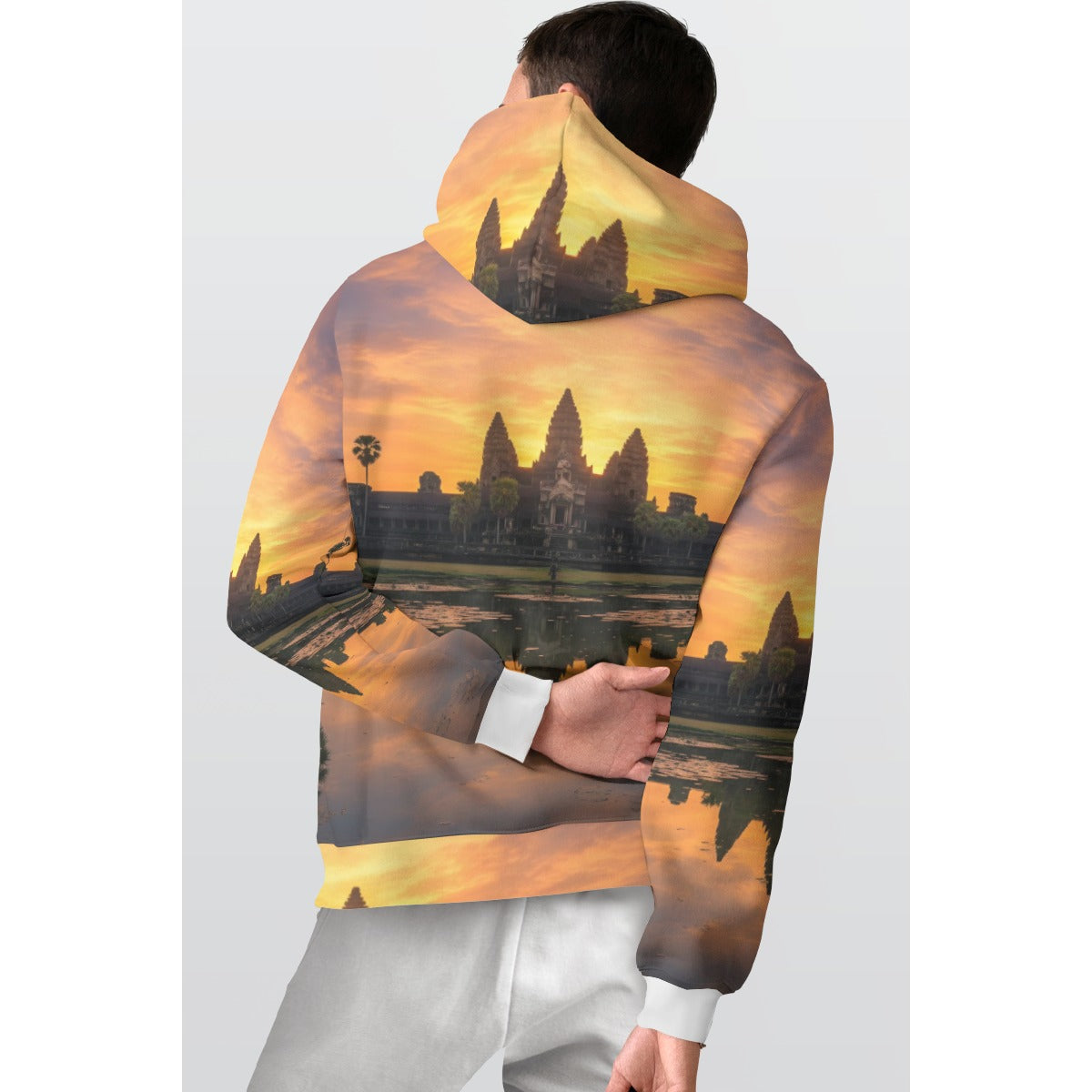 All-Over Print Men's Thicken Pullover Hoodie