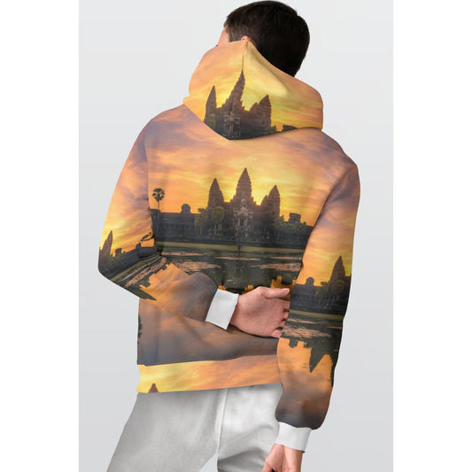 All-Over Print Men's Thicken Pullover Hoodie