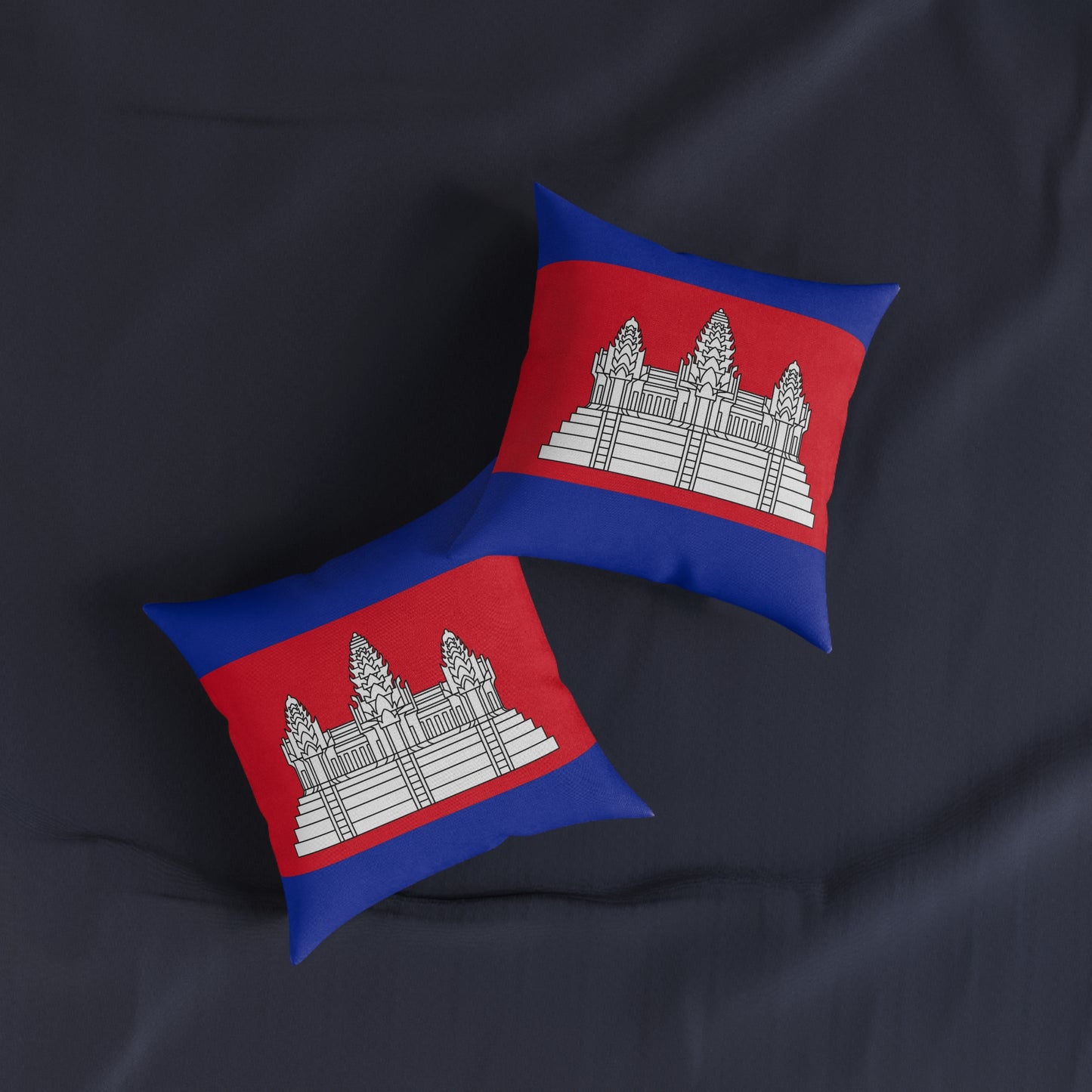 Angkor Heritage Square Throw Pillow