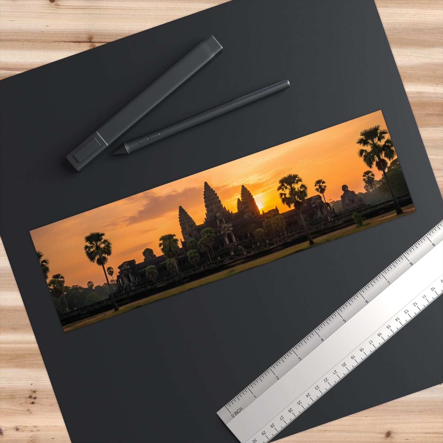 Angkor Sunrise Panoramic Bumper Sticker