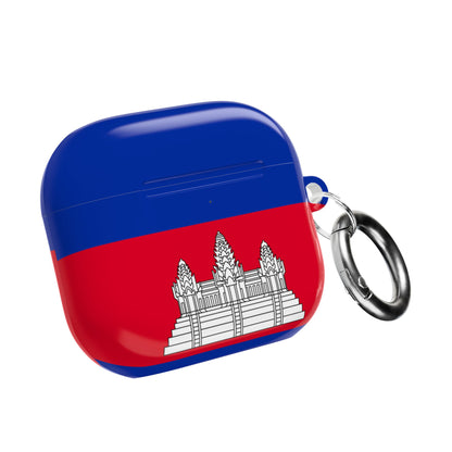 Cambodia Flag AirPod Case — Angkor Wat Protective Earbud Cover
