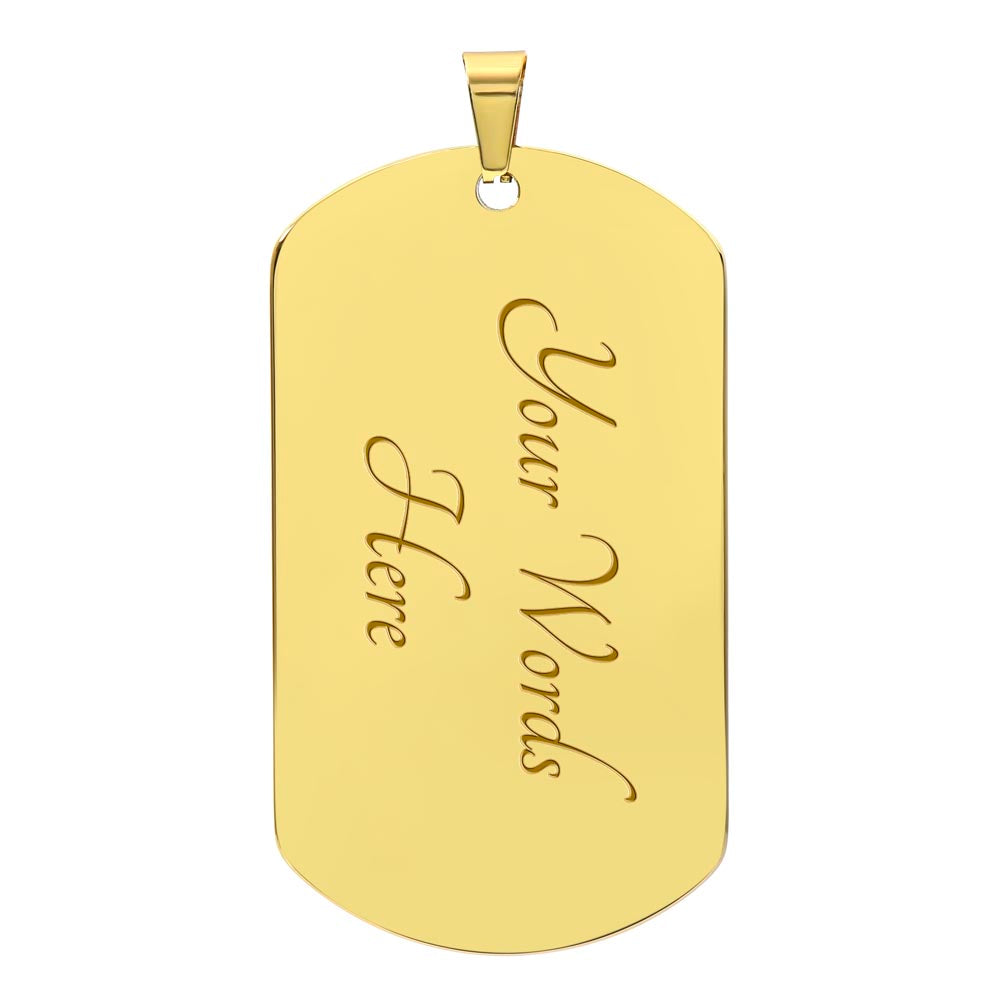 Cambodia Flag Heritage Dog Tag Necklace