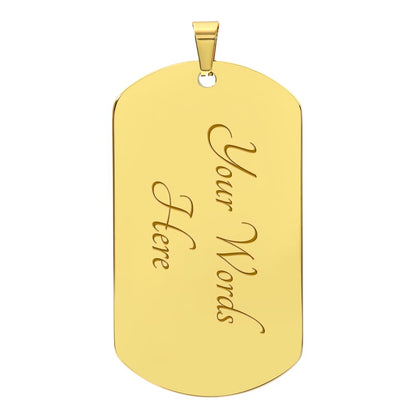 Cambodia Flag Heritage Dog Tag Necklace