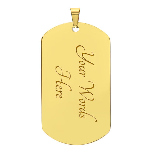 Cambodia Flag Heritage Dog Tag Necklace